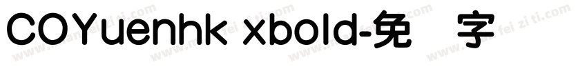 COYuenhk xbold字体转换